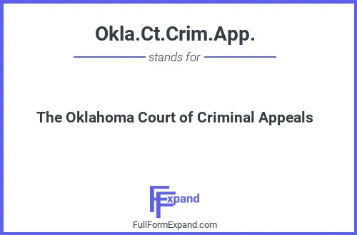 Full form of Okla.Ct.Crim.App.