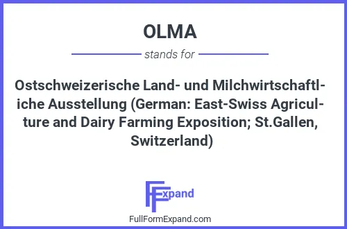 Full form of OLMA