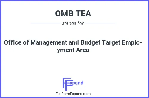 Full form of OMB TEA