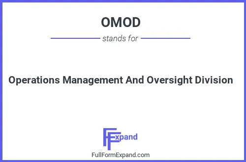 Full form of OMOD