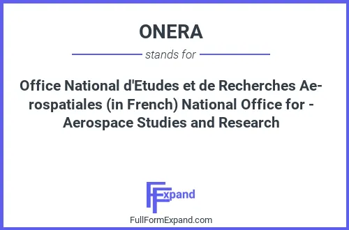 Full form of ONERA
