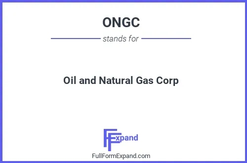 Full form of ONGC