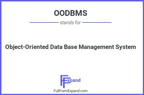 Full form of OODBMS