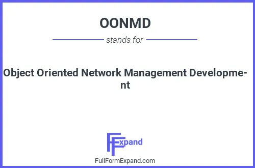 Full form of OONMD