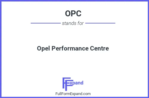 Full form of OPC