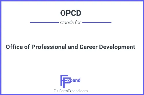 Full form of OPCD