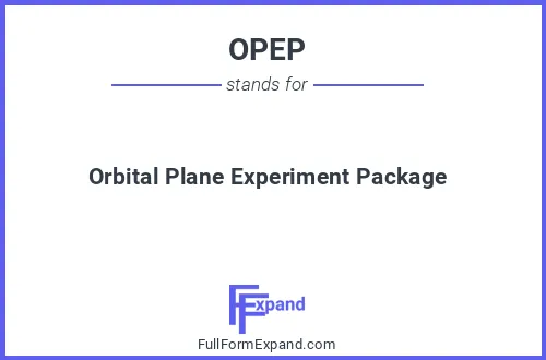 Full form of OPEP