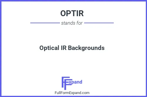 Full form of OPTIR