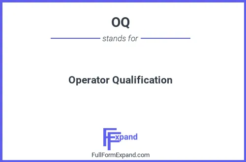 Full form of OQ