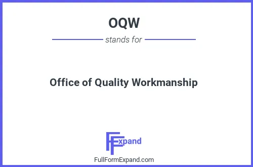 Full form of OQW
