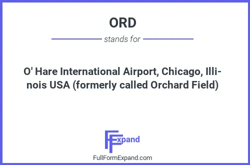 Full form of ORD