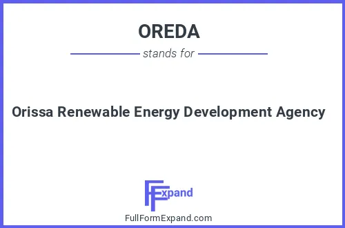 Full form of OREDA