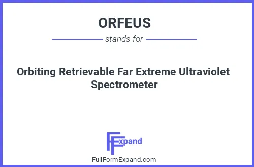 Full form of ORFEUS