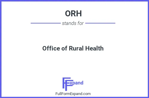 Full form of ORH