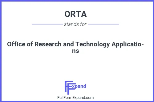 Full form of ORTA