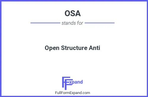 Full form of OSA