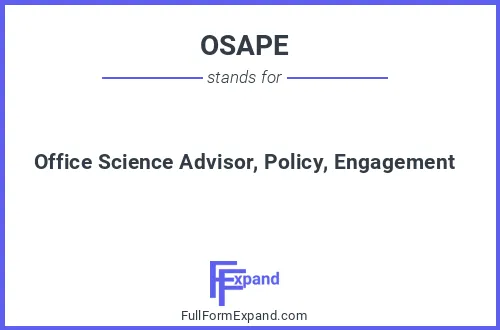 Full form of OSAPE