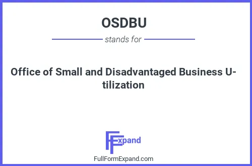 Full form of OSDBU