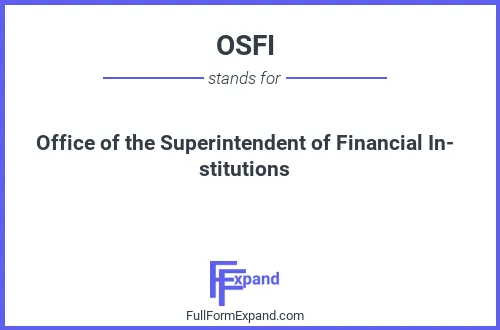 Full form of OSFI