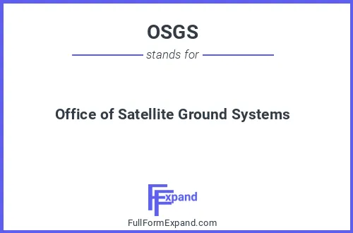 Full form of OSGS