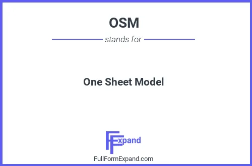 Full form of OSM