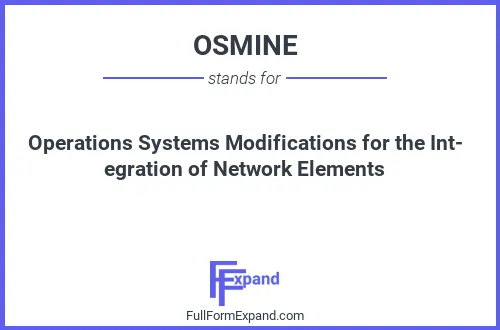 Full form of OSMINE
