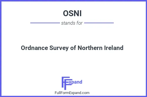 Full form of OSNI