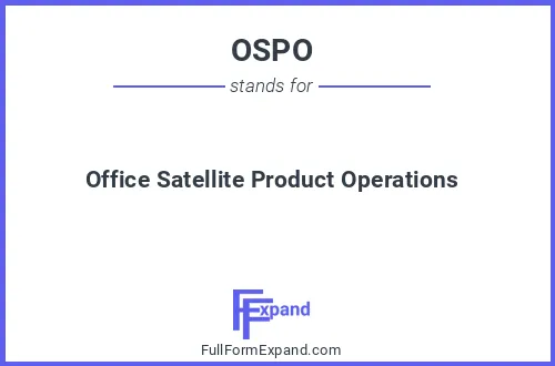 Full form of OSPO