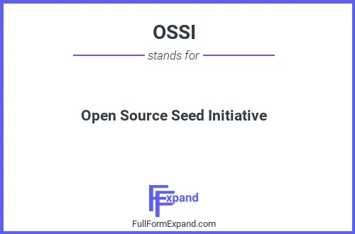 Full form of OSSI