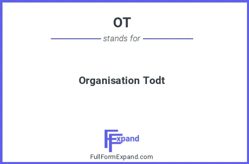 Full form of OT