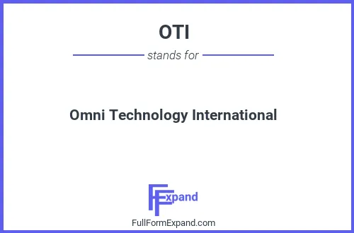 Full form of OTI