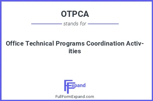 Full form of OTPCA