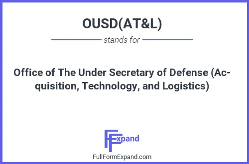 Full form of OUSD(AT&L)
