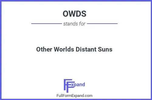 Full form of OWDS