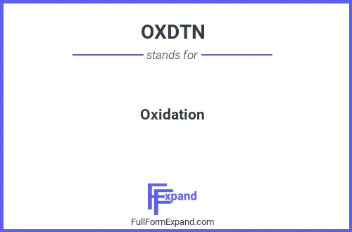 Full form of OXDTN