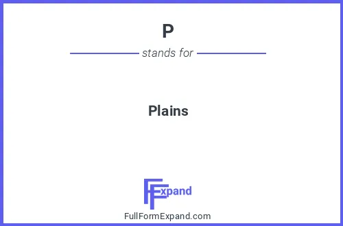 Full form of P