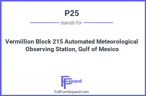 Full form of P25