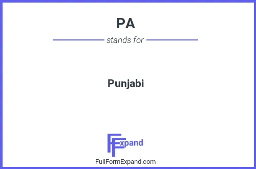 Full form of PA