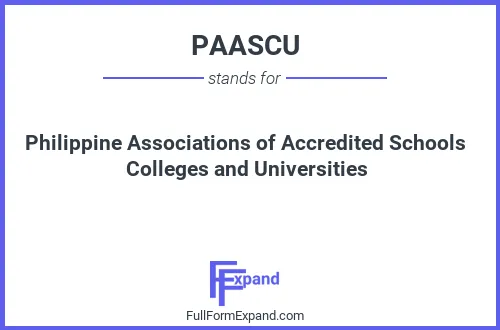 Full form of PAASCU