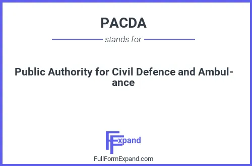 Full form of PACDA