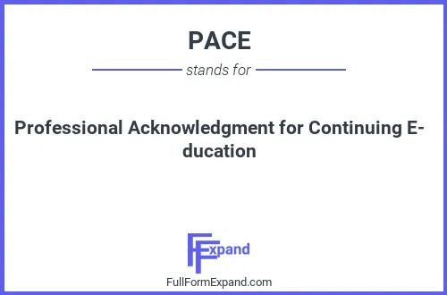 Full form of PACE