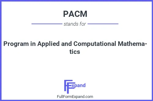 Full form of PACM