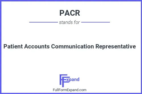 Full form of PACR