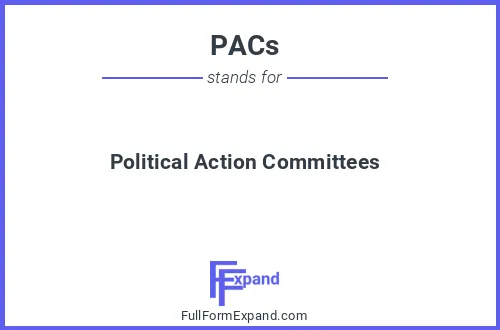 Full form of PACs