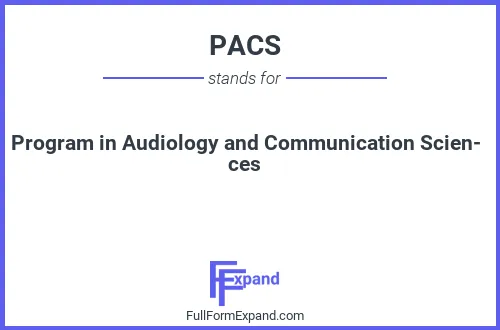 Full form of PACS