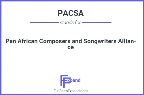 Full form of PACSA