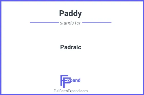 Full form of Paddy