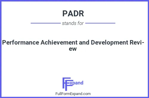 Full form of PADR