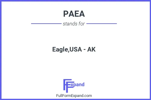 Full form of PAEA