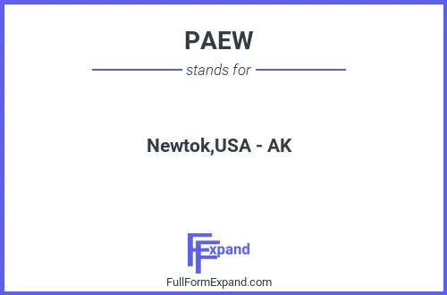 Full form of PAEW